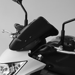 MRA Kawasaki ER-6N 2012> onwards Motorcycle Touring Screen (Gloss Black)