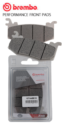 Brembo Z04 107A48616 Front Brake Pads  for Brembo Hypure Calipers (Single pack with 2 pads) 