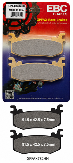 GPFAX EBC Front Brake Pads for Brembo Hypure Calipers (2 Packs - enough for 2 Calipers) (GPFAX782HH)