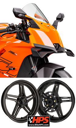 BST Rapid Tek Carbon Fibre Wheels for KTM 990 RC R (including Track version) 2026> onwards - Road & Race