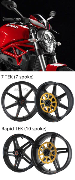 BST Carbon Fibre Wheels for Ducati 821 Monster 2014> Onwards Road & Race