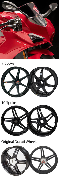 BST Carbon Fibre Wheels for Ducati Panigale V4 (including R, S, SP, Speciale & Superleggera models) 2018> onwards Road & Race 