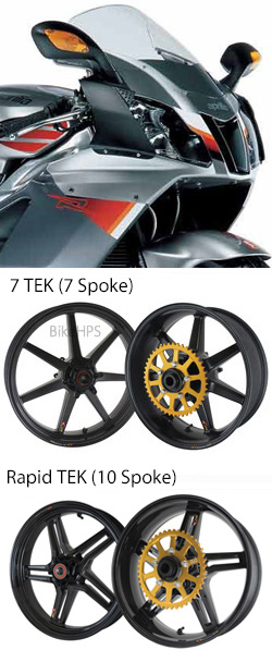BST Carbon Fibre Wheels for Aprilia RSV1000 & RSV1000R / Factory 2004-2008 - Road & Race 