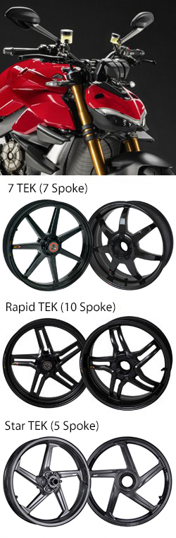 BST Carbon Fibre Wheels for Ducati Streetfighter V4 (All models) 2020> onwards Road & Race 