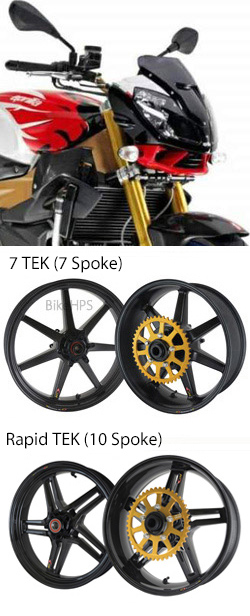 BST Carbon Fibre Wheels for Aprilia RSV1000 Tuono 2006-2010 - Road & Race 