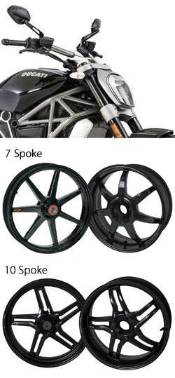 BST Carbon Fibre Wheels for Ducati XDiavel 2016> onwards - Road & Race 