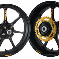 Dymag Ultra Pro UP7X Aluminium 7 Spoke Wheels for Honda CBR1000RR Fireblade & Fireblade SP (SC77) 2017-2019 (Satin Black Pair) 