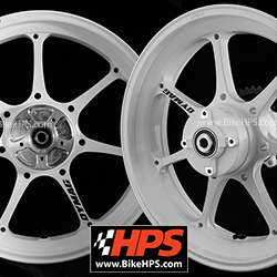 Dymag Ultra Pro UP7X Aluminium 7 Spoke Wheels for Suzuki RGV250 & RGV250SP VJ23 1997-1998 (Gloss White Pair) 