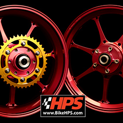 Dymag Ultra Pro UP7X Aluminium 7 Spoke Wheels for BMW S1000RR M Sport (Forged & Carbon wheel models) 2019> onwards (Candy Red Pair) 