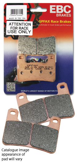 GPFAX EBC Sintered Bimota Front Brake Pads for Track Use (Complete Front Axle Set) 
