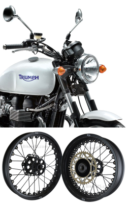 Kineo Wire Spoked Wheels for Triumph Bonneville & Bonneville SE (including Steve McQueen Edition) 2010> Onwards 