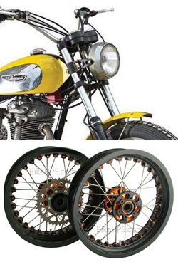 Kineo Wire Spoked Wheels for Ducati 800 Scrambler (inc. Icon, Classic & Full Throttle models) 2015> onwards 