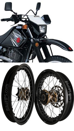 Kineo Wire Spoked Tubeless Wheels for Suzuki DR650S & DR650SE 1996> onwards (All models)