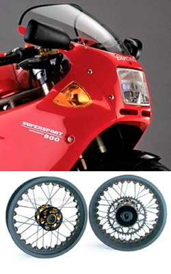 Kineo Wire Spoked Tubeless Wheels for Ducati 900SS IE 1998-2002 