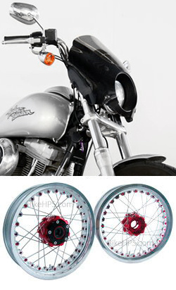 Kineo Wire Spoked Tubeless Wheels for Harley-Davidson FXD Dyna Super Glide & FXDC Super Glide Custom 2008-2014 