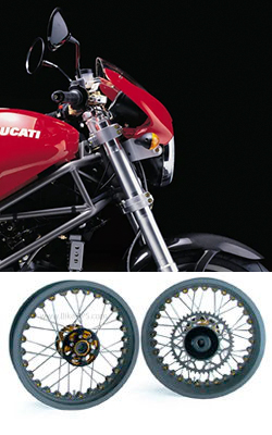 Kineo Wire Spoked Tubeless Wheels for Ducati Monster 900 IE 2000-2002 