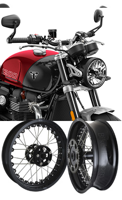 Kineo Wire Spoked Tubeless Wheels for Triumph Bonneville Speed Twin 1200 2021> onwards 