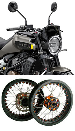 Kineo Wire Spoked Tubeless Wheels for Husqvarna Svartpilen 401 2024> onwards 