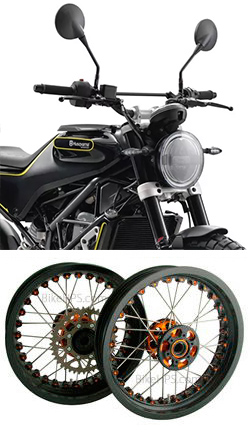 Kineo Wire Spoked Tubeless Wheels for Husqvarna Svartpilen 401 2018-2023 