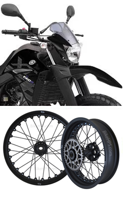 Kineo Wire Spoked Tubeless Wheels for Yamaha XT660R 2004-2017