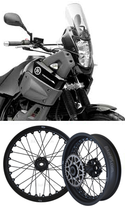 Kineo Wire Spoked Tubeless Wheels for Yamaha XT660Z Tenere 2008-2016