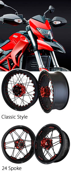 Kineo Wire Spoked Tubeless Wheels for  Ducati 821 Hypermotard (inc. SP model) 2013> onwards