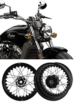 Kineo Wire Spoked Wheels for Indian Scout, Scout Bobber & Bobber Twenty 2015> onwards 