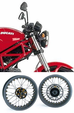 Kineo Wire Spoked Wheels for Ducati Monster 695 2006-2008 