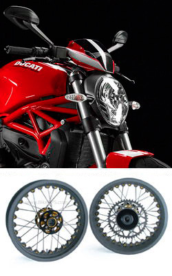 Kineo Wire Spoked Tubeless Wheels for Ducati 821 Monster 2013> onwards