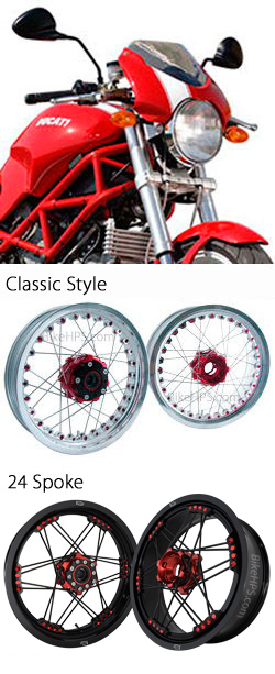 Kineo Wire Spoked Wheels for Ducati 1000 Monster S2R 2005-2007