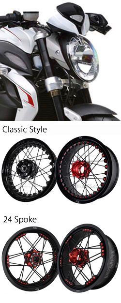 Kineo Wire Spoked Wheels for MV Agusta Brutale Dragster 800 & 800RR (All Models) 2014> onwards 