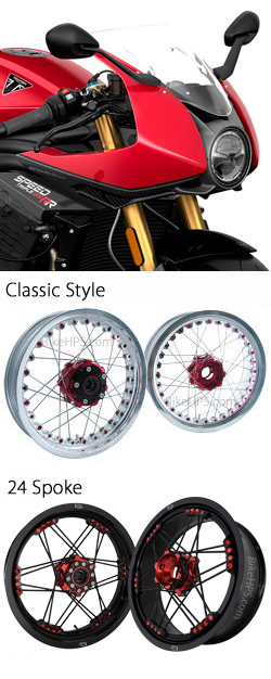 Kineo Wire Spoked Wheels for Triumph Speed Triple 1200RR 2022> onwards 