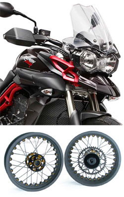 Kineo Wire Spoked Tubeless Wheels for Triumph Tiger 800XC, XCX & XCA 2011> onwards