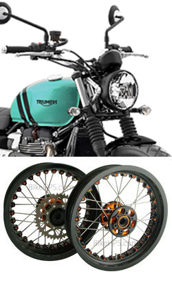 Kineo Wire Spoked Tubeless Wheels for Triumph Street Scrambler 900 2019> onwards