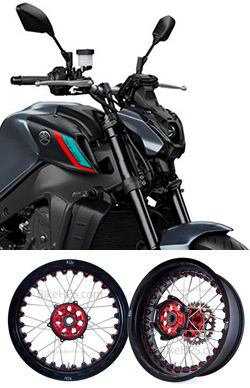 Kineo Wire Spoked Tubeless Wheels for Yamaha MT-09 2022> onwards 