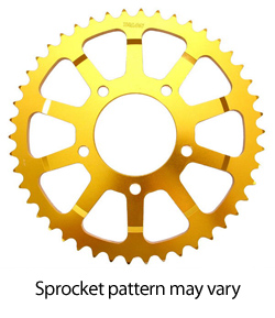 Talon Rear Sprocket for Core Moto Apex-6 Motorcycle Wheels  (Gold) 