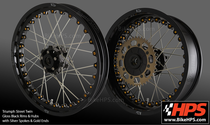 Triumph Street Twin Spoked Wheels from Kineo